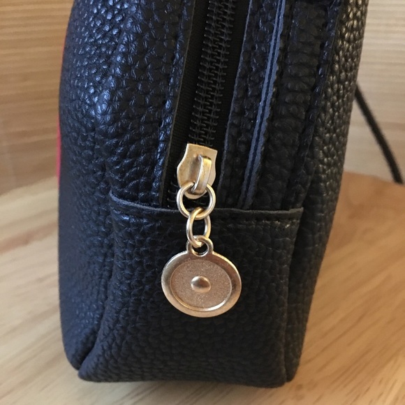 Black Faux Leather Crossbody Bag - Picture 3 of 6